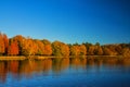 The Fall Reflection on the Lake Royalty Free Stock Photo