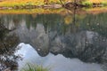 Fall Reflection on the Merced River (CA 06390 Royalty Free Stock Photo