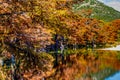 Fall Reflections at Garner State Park, Texas Royalty Free Stock Photo
