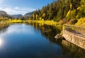 Fall Reflections on Savoy Pond With The Spearfish Creek Dam