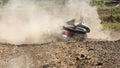 Fall of rider motocross