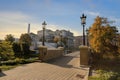 Fall in Riga, view of the city channel and Opera Building