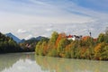 Fall at river Lech