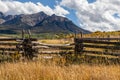 Colorado fall season mountain landscape with changing colors Royalty Free Stock Photo