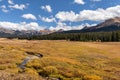 Colorado fall season mountain landscape with changing colors Royalty Free Stock Photo