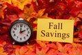 Fall Savings message