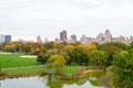 Fall season from the Belvedere castle Royalty Free Stock Photo