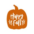 Fall season decoration. Harvest poster design.