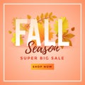 Fall Season Promoting Poster Template Design