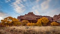 Fall Sky Sunset in Capitol Reef, Capitol Reef National Park, Utah Royalty Free Stock Photo