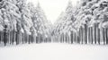 fall snow in forest Royalty Free Stock Photo
