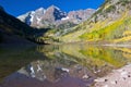 Fall Splendor at Maroon Bells Royalty Free Stock Photo