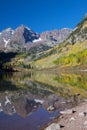 Fall Splendor at Maroon Bells Royalty Free Stock Photo