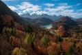 Fall st Hohenschwangau Castle,Fussen Royalty Free Stock Photo