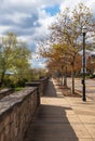 A fall street scene in the Summerset neighborhood in Pittsburgh, Pennsylvania, USA Royalty Free Stock Photo