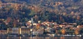 Fall time on Lake Como in Italy. Royalty Free Stock Photo