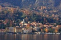 Fall time on Lake Como in Italy. Royalty Free Stock Photo