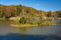 Fall View Beaver Hatch at Pandapas Pond in Giles County, Virginia, USA