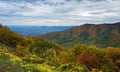 Fall View in the Blue Ridge Mountains Royalty Free Stock Photo