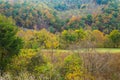 Autumn View in the Blue Ridge Mountains located in Botetourt County, Virginia, USA.