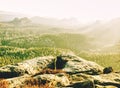 Fall view, hills and mountains in the distance Royalty Free Stock Photo