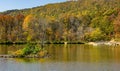 Autumn Colors at Pandapas Pond in Giles County, Virginia, USA Royalty Free Stock Photo