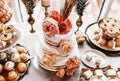 Fall wedding cake Royalty Free Stock Photo