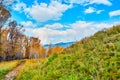Fall Wyoming morning landscape Royalty Free Stock Photo