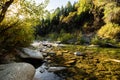 Fall on the Yuba River Royalty Free Stock Photo