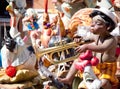 Fallas fest figures on Valencia province Royalty Free Stock Photo