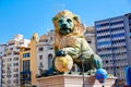 Fallas fest figures in Valencia traditional Spain