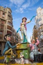 Fallas is a popular fest in Valencia Spain figures will be burned