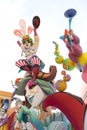 Fallas of Valencia in Denia popular fest figures