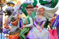 Fallas Valencia papier mache popular fest figures Royalty Free Stock Photo