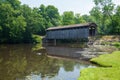 Fallasburg Covered Bridge in Kent County, Michigan Royalty Free Stock Photo