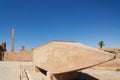 Falled Obelisk of Hatshepsut Temple of Karnak Luxor (Thebes) Royalty Free Stock Photo