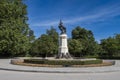 The Fallen Angel Statue - El Retiro - Madrid Royalty Free Stock Photo