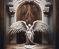 Fallen angel statue sculpture Royalty Free Stock Photo