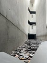 fallen faces from the installation in memory at the Jewish Museum in Berlin, Germany