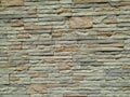 Large wall of small bricks painted texture Royalty Free Stock Photo