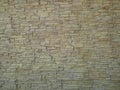 Old wall made of dense beautiful bricks with cement Royalty Free Stock Photo