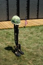 Fallen soldier symbol at the wall