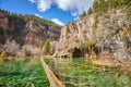 Fallen trees in Hanging Lake, Colorado, USA.