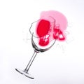 Fallen wine glass Royalty Free Stock Photo