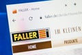 Faller Web Site. Selective focus. Royalty Free Stock Photo