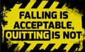 Falling is acceptable sign