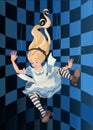 Falling Alice Royalty Free Stock Photo