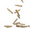 Falling Bullet Shells - 3D illustration