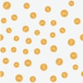 Falling coins seamless pattern Royalty Free Stock Photo