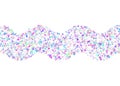 Falling Confetti. Violet Party Sparkles. Glitch Texture. Carniva Royalty Free Stock Photo